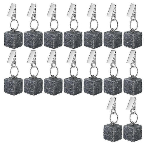Clip cube weights for table covers - 16PCS marble pendant stones decor