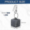 Clip cube weights for table covers - 16PCS marble pendant stones decor 4