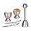 Egg Cutter Topper Set 5 PCS Complete Soft Boiled Egg Tool Set Includes Egg Topper Shell Remover, Egg 1