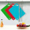 Color Coded Cutting Board Set Bpa Free Antibacterial Plastic Kitchen Boards Dishwasher Safe Breakfast 4