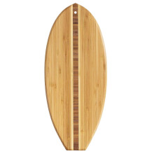 Lil 'Surfer Surfplank in de vorm van bamboe en snijplank, 14-1/2 'x 6', bruin