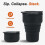 Gobelet de voyage pliable dernier modèle, 375 ml - Poche réutilisable 2