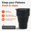 Gobelet de voyage pliable dernier modèle, 375 ml - Poche réutilisable 4