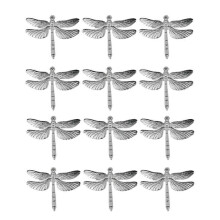 Set mit 12 Serviettenschnallen in Libellenform, moderne Serviettenringe im Western-Stil für Hotels,