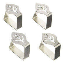 Elegant Table Cloth Fasteners, Stainless Steel Tablecloth Clips with Adjustable Grip for Firm Hold,