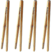 Set van 4 bamboe tangen van 17,5 cm lang, geschikt voor koken, het roosteren van brood en het serveren