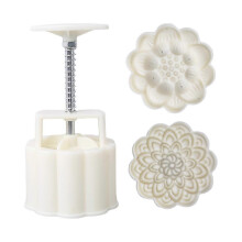 Maancakemaker met modepatroon Mid-herfstfestival Handdruk DIY Maancakevorm Traditioneel