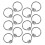 12 Pcs Solid Ring Handle: Sturdy Construction Provide A Secure Grip - Metal Pull Rings For Chopping 2