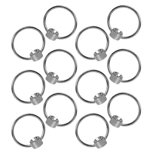 12 Pcs Solid Ring Handle: Sturdy Construction Provide A Secure Grip - Metal Pull Rings For Chopping 1