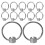12 Pcs Solid Ring Handle: Sturdy Construction Provide A Secure Grip - Metal Pull Rings For Chopping 1