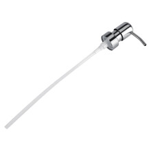Smedbo, 1 pezzo di pompa per sapone liquido in acciaio inossidabile 304, colore argento e bianco, per