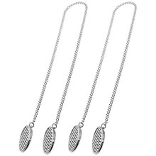 2 Stück Serviettenkette, Serviettenhalter, Serviettenclips, Kette, flexibles Umhängeband für Senioren,