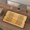 Bamboo Tea Tray Kitchen Dish Drain Tray Rectangular Tea Set Drain Tray Tea Serving Tray 4