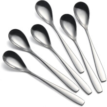 Eierlepels voor zachtgekookte eieren, roestvrij staal, 5,5 inch, set van 6
