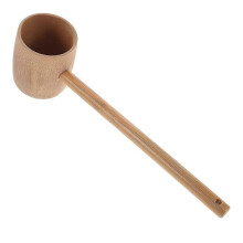 Bamboo Ladle Sauna Water Scoop For Household Users Beige 30.50X8.00X6.00CM Vegetable Washing 1Pcs