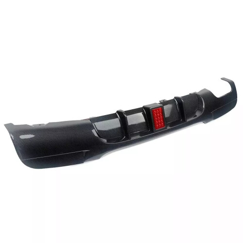 For BMW 3 Series E90 E91 M Sport Rear Valance Diffuser Splitter W/ LED 1
