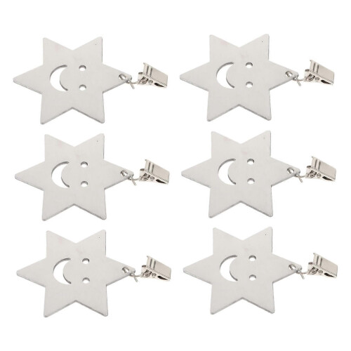 6 pinzas para manteles de exterior, ...