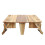Travel-friendly Picnic Basket, Combines Storage and Foldable Table 3