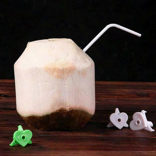 5Pcs Plastic Coconut Openers Detachable Heart-shaped Handle Easy Manual Cutters Kitchen Tools 2
