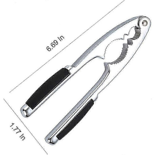 Nut Cracker, Non-Slip Shell Opener with Rubber Handles, 17cm Thick Nutcracker for Nuts and Seafood Shells 1