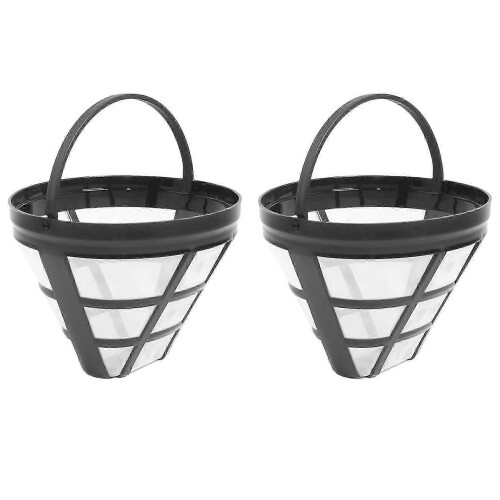 2Pack No.4 Reusable Coffee Maker Basket Filter for Compatible Brands, Fits Most 8-12 Cup Drip Coffee