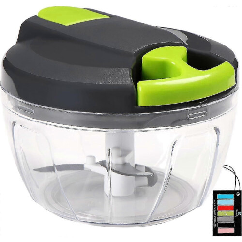 Onion Chopper Manual, Vegetable Cutter with Cable, Multi Chopper, Kitchen Onion Slicer, Universal Vegetable
