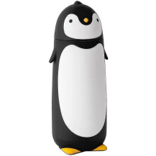 Wekity Penguin stainless steel vacuum thermos travel mug tea water bottle coffee flask (black)