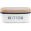 New Multifunctional enamel butter dish with white lid 1