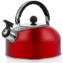 3l Stainless Steel Red Home Whistling Kettle For Gas Stove