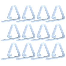 12er-Pack transparente Tischdeckenklammern aus Kunststoff, langlebig, Mehrzweckklammern für Zuhause,