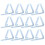 12 Pack Transparent Tablecloth Clips Plastic, Durable, Multi-purpose Clips For Home, Picnic, Camping, 1