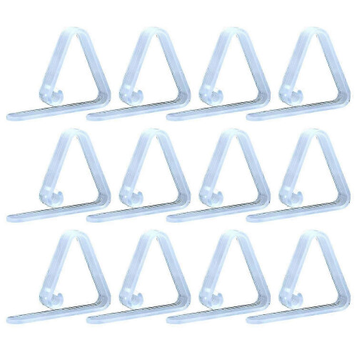 12 Pack Transparent Tablecloth Clips Plastic, Durable, Multi-purpose Clips For Home, Picnic, Camping,