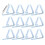 12 Pack Transparent Tablecloth Clips Plastic, Durable, Multi-purpose Clips For Home, Picnic, Camping, 3