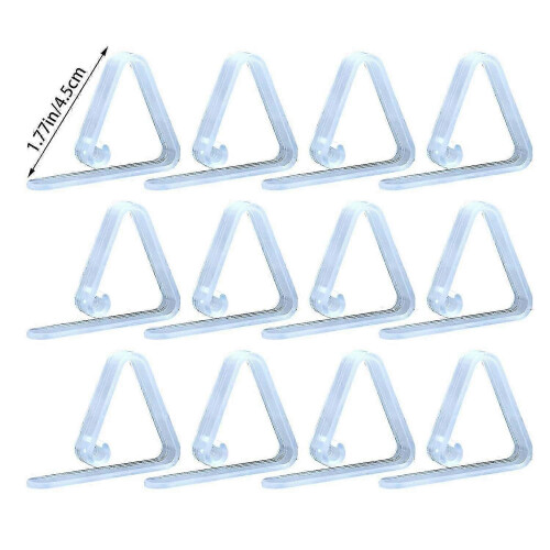 12 Pack Transparent Tablecloth Clips Plastic, Durable, Multi-purpose Clips For Home, Picnic, Camping, 2