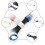 100pcs Reusable Ties Hook And Loop Fastener Double-sided Tape 3