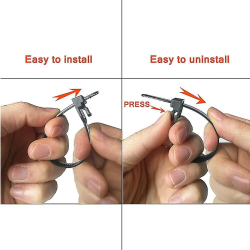 100pcs Reusable Ultra Tough Nylon Flexible Cable Ties 2