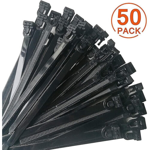 100pcs Reusable Ultra Tough Nylon Flexible Cable Ties 1