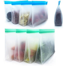 8 sacchetti riutilizzabili per alimenti, 28*25,5*5 cm, colore casuale