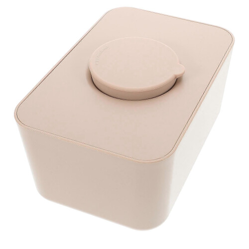 White Tissue Box Cover Modern Desktop Tissue Storage Box Rectangular Silicone Seal Design 1Set 2