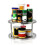 Stainless Steel 2-layer Rotating Seasoning Bottle Kitchen Storage Rack Organizer 3