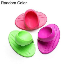 1pc Anti-slip Anti-scald Clamp Soft Silicone Hot Dish Plate Bowl Clip Holder-zzy