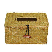 Handarbeit Stroh gewebt Tissue Box Serviettenhalter Organizer Home Decor