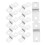 Wall Mount Pipe Bracket U-Shaped Pipe Clamp Preventing Twist Staircase Railings 12Pcs 4