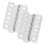 Wall Mount Pipe Bracket U-Shaped Pipe Clamp Preventing Twist Staircase Railings 12Pcs 3