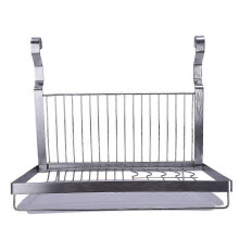 Stainless Steel Folding Hanging Dish Rack Draining Bowl Rack Plates