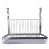 Stainless Steel Folding Hanging Dish Rack Draining Bowl Rack Plates 1