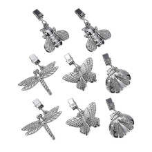 Tischdeckengewichte, Metall-Tischclip-Anhänger, 8 Stück, antik, Schmetterlingsgewichte, Clip, kompatibel