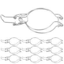 10 pezzi di accessori per barattoli di vetro per conserve, morsetti per filo, barattoli di vetro a bocca