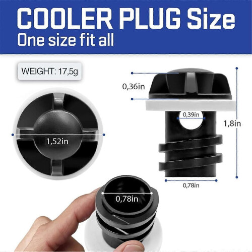 3 Pack Cooler Plug Replacement for YETI, Cooler Drain Plug 1