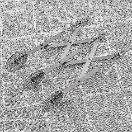 Dough Cutter Cake Divider - Stainless Steel 7 Wheels Adjustable Dough Wheel - Mult Specifications Silver 1
